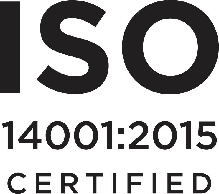 ISO 14001:2015 Certified – certification for environmental management systems.