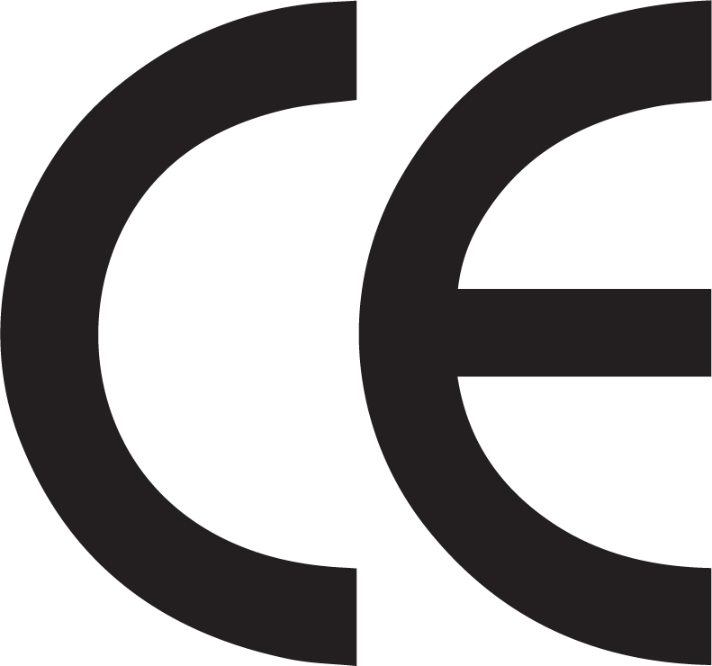 CE Marking – indicates compliance with EU safety, health, and environmental protection standards.